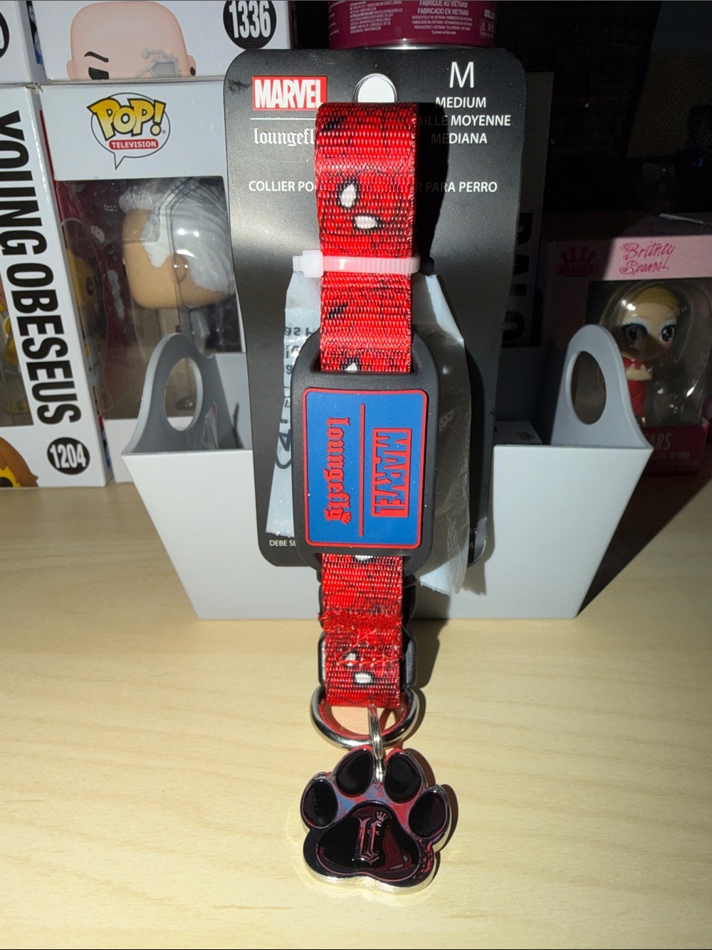Marvel Loungefly Dog Collar with Tag